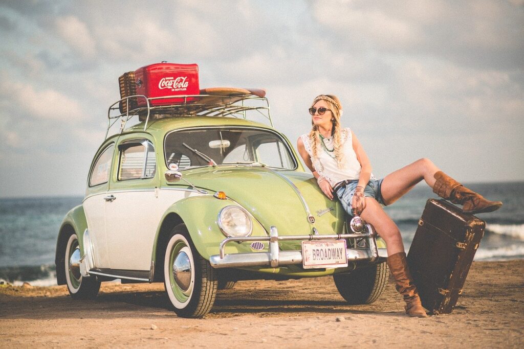automobile, automotive, beach